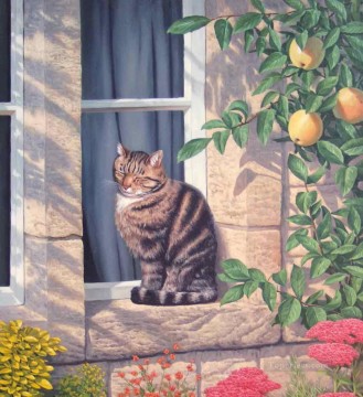  cats Painting - A Sunny Spot cats